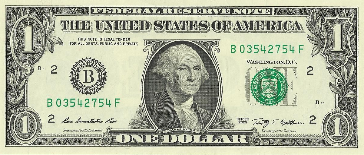 US 1 Dollar Bill