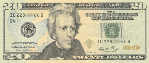 20 US Dollar Banknote