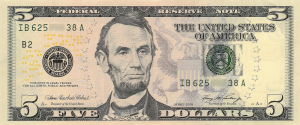US 5 dollar bill