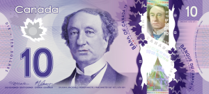 CAD $10 Dollar Banknote
