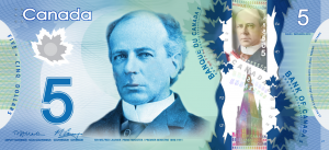 CAD $5 Dollar Banknote