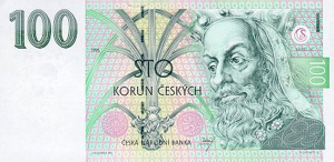 100 Czech Republic CZK Kc Koruna Banknote