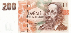 200 Czech Republic CZK Kc Koruna Banknote