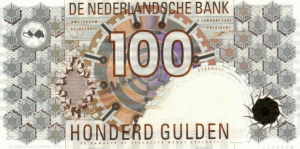 100 NLG Dutch Guilder Banknote