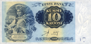 10 Estonian Kroon EEK Banknote