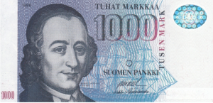 1000 FIM Markkaa Banknote