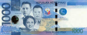 1000 PHP Peso Banknote
