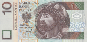 10 PLN Zlotych Banknote