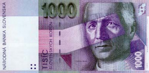 1000 SKK Banknote