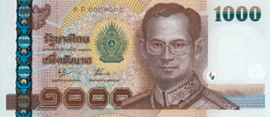 1000 BHT Bt Banknote