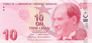 10 TRY-YTL Banknote