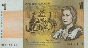 Withdrawn 1 AUD Dollar Note