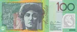 AUD $100 Dollar Banknote 