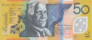 AUD $50 Dollar Banknote 
