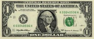 1 US Dollar note