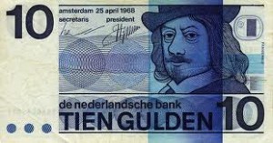 Photo of a 10 Guilder Banknote